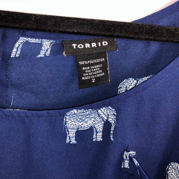 TORRID Elephant Print Top - Picture 6 of 10